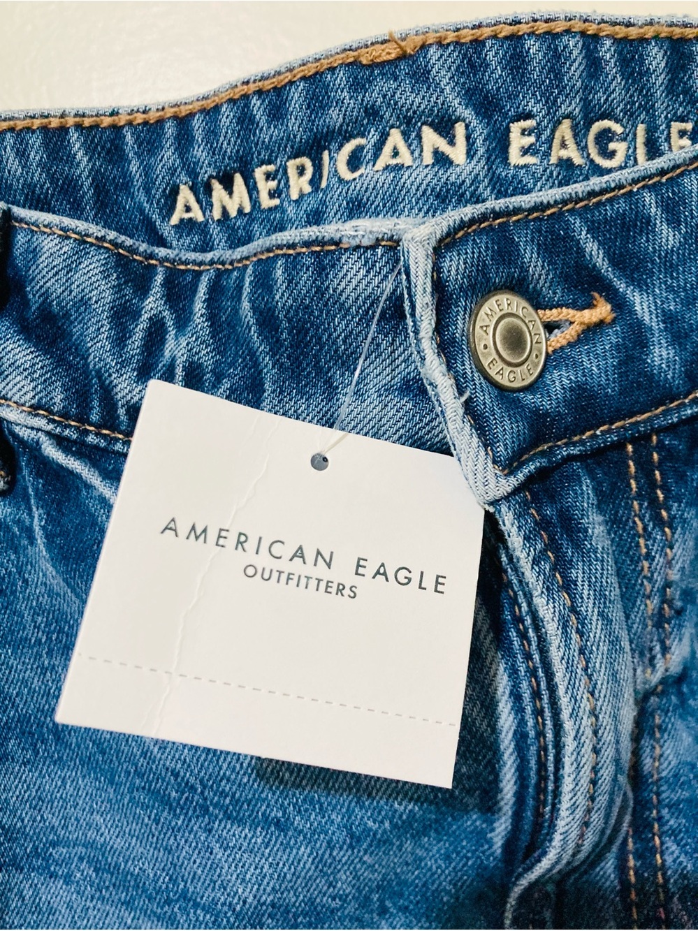 American Eagle Outfitters Blue Denim Mini Skirt - Picture 4 of 9